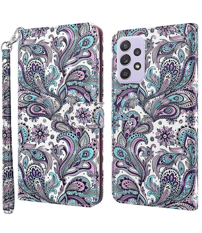 Bloemendesign Bookcase Hoesje voor de Samsung Galaxy A13 (4G)