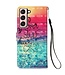 Never Stop Dreaming Bookcase Hoesje voor de Samsung Galaxy S22