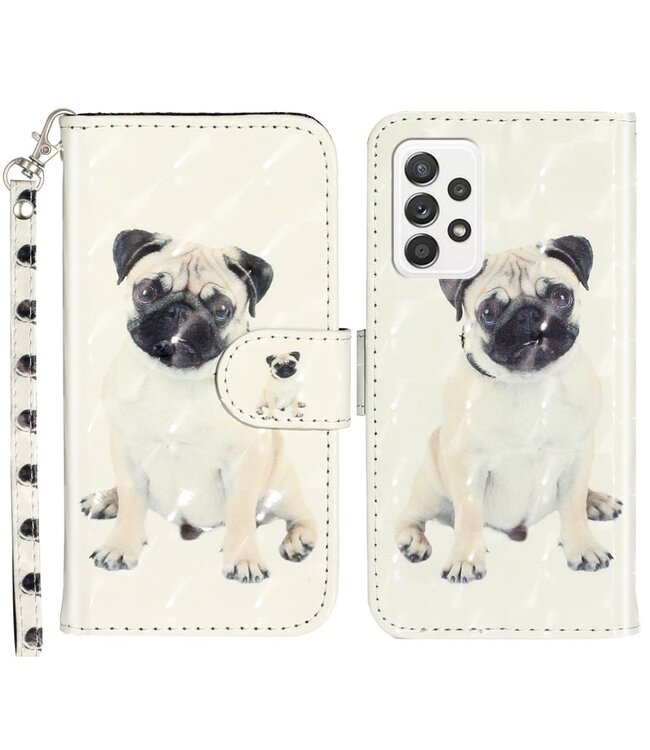 Hondje Bookcase Hoesje voor de Samsung Galaxy A53