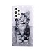 Kitten Bookcase Hoesje voor de Samsung Galaxy A23 (4G/5G)