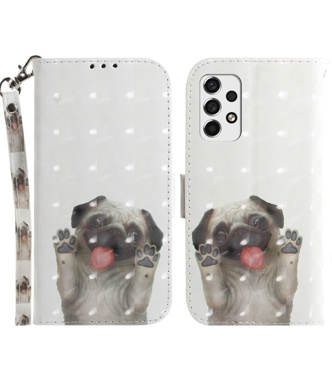 Hond Bookcase Hoesje voor de Samsung Galaxy A53