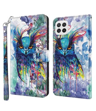 Uil Bookcase Hoesje Samsung Galaxy A22 / M32 / M22