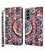 Kleurrijke Mandala Bookcase Hoesje voor de Samsung Galaxy S22 Plus