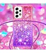Roze / paars Glitter TPU Hoesje voor de Samsung Galaxy A53