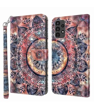 Kleurrijke Mandala Bookcase Hoesje Samsung Galaxy A13 (4G/5G) / A04s (4G)