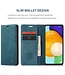 CaseMe Groen Stijlvol Bookcase Hoesje voor de Samsung Galaxy A53