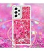 Roze Glitter TPU Hoesje met Koord voor de Samsung Galaxy A53