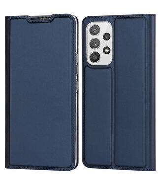 Blauw Slim Bookcase Hoesje Samsung Galaxy A53