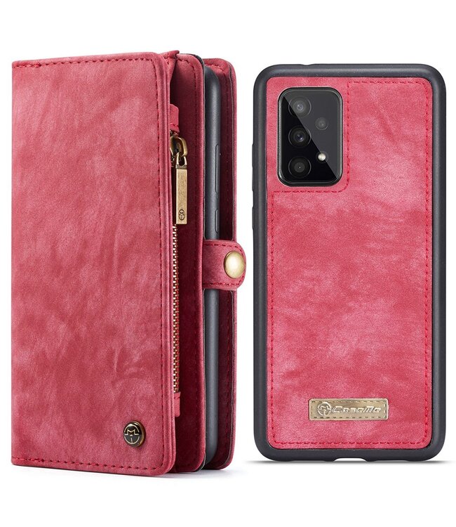 CaseMe Rood 2-in-1 Bookcase Hoesje voor de Samsung Galaxy A53