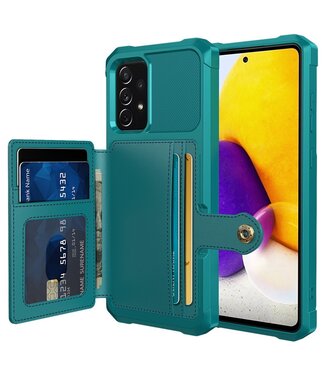 Groen Wallet Hybride Hoesje met Pasjeshouder Samsung Galaxy A53