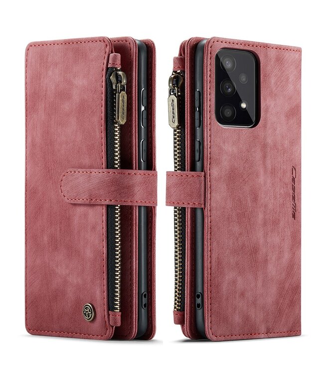 CaseMe Rood Wallet Bookcase Hoesje voor de Samsung Galaxy A53