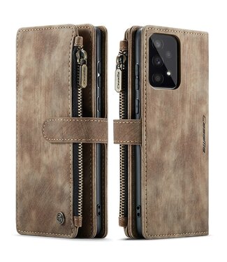 CaseMe Bruin Wallet Bookcase Hoesje Samsung Galaxy A53