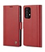 LC.IMEEKE Rood Glad Bookcase Hoesje voor de Samsung Galaxy A53