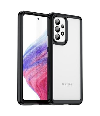 Zwart / Transparant TPU Hoesje Samsung Galaxy A53