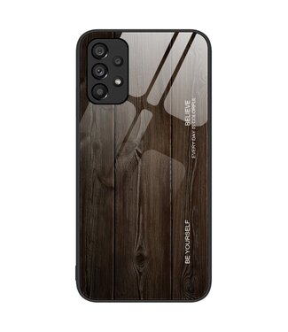 Donker Hout Design Hybride Hoesje Samsung Galaxy A53