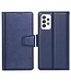 HanMan Saffierblauw Effen Bookcase Hoesje voor de Samsung Galaxy A53