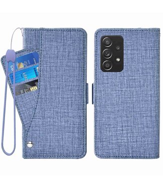 Blauw Jeans Wallet Hoesje Samsung Galaxy A53