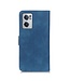 Khazneh Blauw Retro Bookcase Hoesje voor de OnePlus Nord CE 2 5G