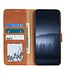 Khazneh Bruin Splitleer Bookcase Hoesje voor de OnePlus Nord CE 2 5G