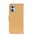 Khazneh Geel Splitleer Bookcase Hoesje voor de OnePlus Nord CE 2 5G