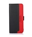 Khazneh Zwart / Rood Litchee Bookcase Hoesje voor de OnePlus Nord CE 2 5G