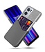 Grijs Faux Leder Hardcase Hoesje voor de OnePlus Nord CE 2 5G