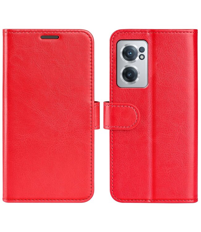 Rood Glad Bookcase Hoesje voor de OnePlus Nord CE 2 5G