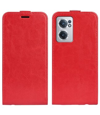 Rood Effen Flipcase Hoesje OnePlus Nord CE 2 5G