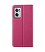 Vili DMX Roze Stoffen Bookcase Hoesje voor de OnePlus Nord CE 2 5G