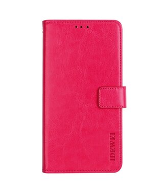 Idewei Roze Glad Bookcase Hoesje OnePlus Nord CE 2 5G