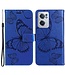 KT Blauw Vlinder Bookcase Hoesje voor de OnePlus Nord CE 2 5G