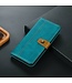 Turquoise Elegant Bookcase Hoesje met Drukknoop voor de OnePlus Nord CE 2 5G