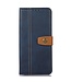 Saffierblauw Elegant Bookcase Hoesje met Drukknoop voor de OnePlus Nord CE 2 5G