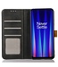 Zwart Elegant Bookcase Hoesje met Drukknoop voor de OnePlus Nord CE 2 5G