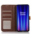 Koffiebruin Elegant Bookcase Hoesje met Drukknoop voor de OnePlus Nord CE 2 5G