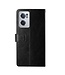 Zwart Lijn Design Bookcase Hoesje voor de OnePlus Nord CE 2 5G