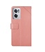 Roze Lijn Design Bookcase Hoesje voor de OnePlus Nord CE 2 5G