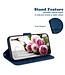 Blauw Rozen en Vlinder Bookcase Hoesje voor de OnePlus Nord CE 2 5G