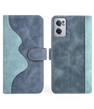 Turquoise Design Bookcase Hoesje OnePlus Nord CE 2 5G