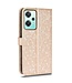 Rosegoud Design Bookcase Hoesje voor de OnePlus Nord CE 2 5G