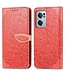 Rood Mandala Bookcase Hoesje voor de OnePlus Nord CE 2 5G