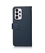 Khazneh Blauw Litchee Bookcase Hoesje voor de Samsung Galaxy A33