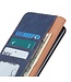 Khazhen Blauw Drukknoop Bookcase Hoesje voor de Samsung Galaxy A33
