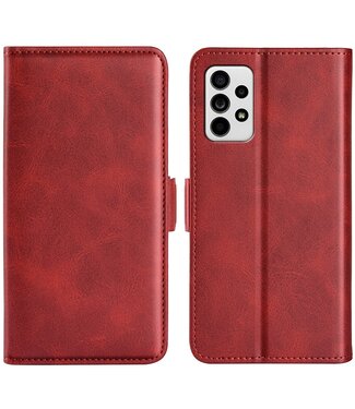 Rood Glad Bookcase Hoesje Samsung Galaxy A33