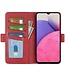 Rood Glad Bookcase Hoesje voor de Samsung Galaxy A33