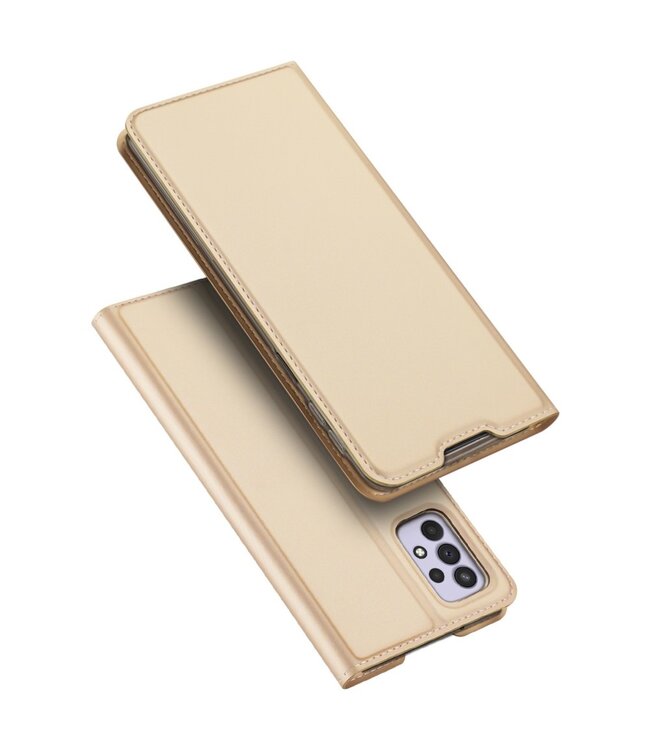 Dux Ducix Goud Slim Bookcase Hoesje voor de Samsung Galaxy A33