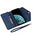 Blauw Wallet Bookcase Hoesje met Rits voor de Samsung Galaxy A33