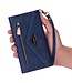 Blauw Wallet Bookcase Hoesje met Rits voor de Samsung Galaxy A33