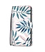 Roze / Groen Leaves Bookcase Hoesje voor de Samsung Galaxy A33