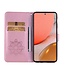 Rosegoud Diamenten Uil Bookcase Hoesje voor de Samsung Galaxy A33